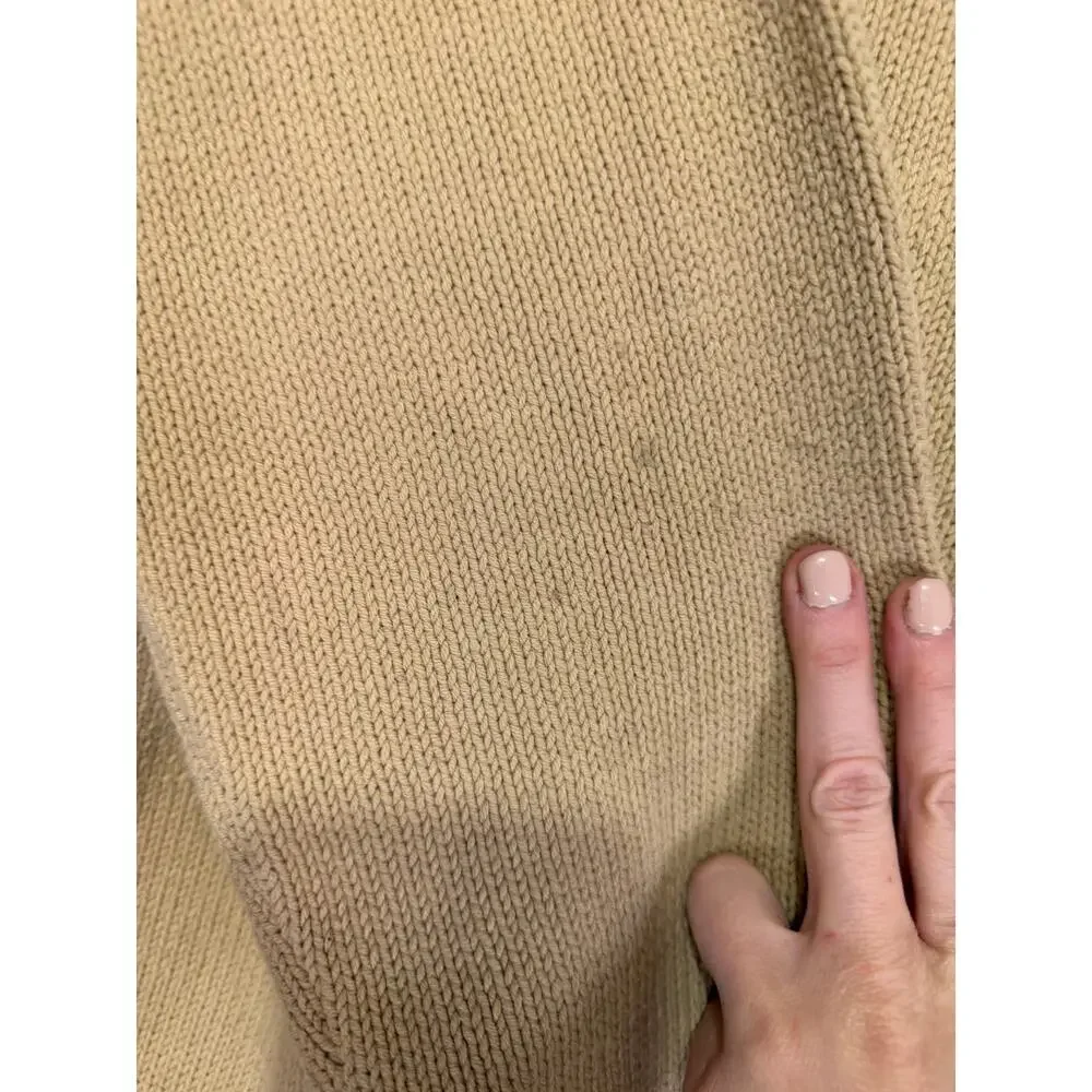 J Crew‎ Camel Zip Sweater Mens Old Money Quiet Luxury Large Preppy Minimal Y2K